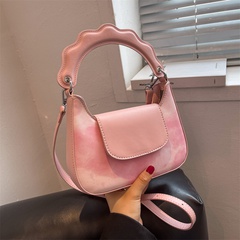Women'S Fashion Solid Color Square Zipper Handbag Crossbody Bag Pu Leather Shoulder Bags