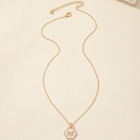 Style Simple Papillon Alliage Placage Collier's discount tags