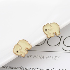 Women'S Fashion Animal Elephant Alloy Earrings Earrings