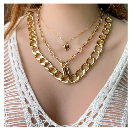 Punk Heart Shape Alloy Plating Necklace's discount tags