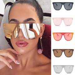 Women'S Fashion Pc Round Frame Diamond Sunglasses