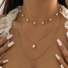 Frau Ethnischer Stil Einfacher Stil Geometrisch Eisen Kupfer Künstliche Perlen Halskette Quaste