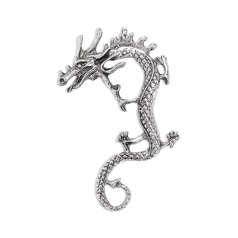 Bijoux Fantaisie Boucles Doreilles | Unisexe Style Cool Dragon Alliage Oreille Clip Clip Et Manchette Boucles Doreilles - HB92815