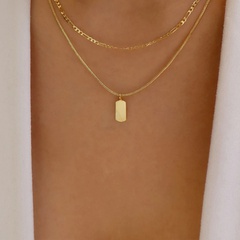 Women'S Simple Style Geometric Alloy Necklace Layered Necklaces