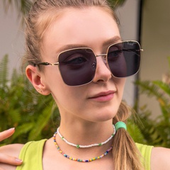 Unisex Fashion Solid Color Pc Square Sunglasses