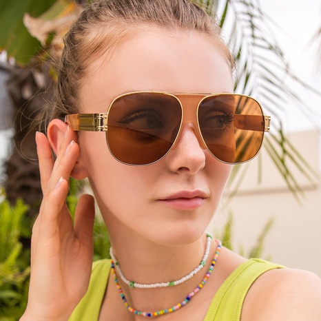 Unisex Mode Einfarbig Pc Ovaler Rahmen Sonnenbrille's discount tags
