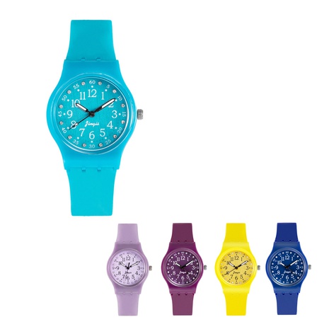 Women'S Cute Solid Color Buckle Quartz Watch's discount tags