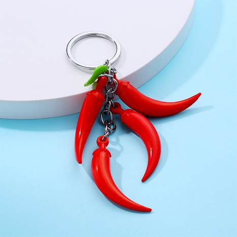 Cute Pepper Resin Injection Molding No Inlaid Key Chains's discount tags