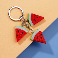 Simple Style Peach Fruit Heart Alloy Resin Epoxy No Inlaid Key Chains