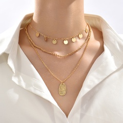 Frau Mode Kreis Legierung Halskette Halsketten