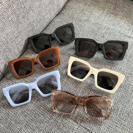 Unisex Casual Fashion Sports Solid Color Pc Square Sunglasses's discount tags