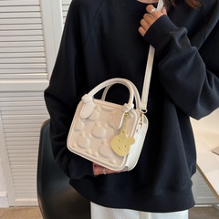Women'S Cute Fashion Solid Color Soft Surface Square Zipper Handbag Crossbody Bag Square Bag Pu Leather Shoulder Bags
