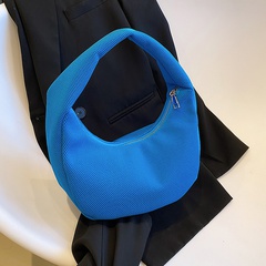 Frau Mode Klassischer Stil Einfarbig Gesteppt Quadrat Reißverschluss Handtasche Achseltasche Pu-Leder Schulter Taschen