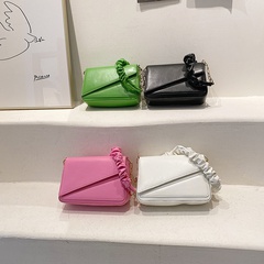 Women'S Streetwear Solid Color Square Zipper Handbag Crossbody Bag Square Bag Pu Leather Shoulder Bags