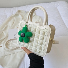 Frau Strassenmode Einfarbig Quadrat Reißverschluss Handtasche Umhängetasche Quadratische Tasche Pu-Leder Schulter Taschen