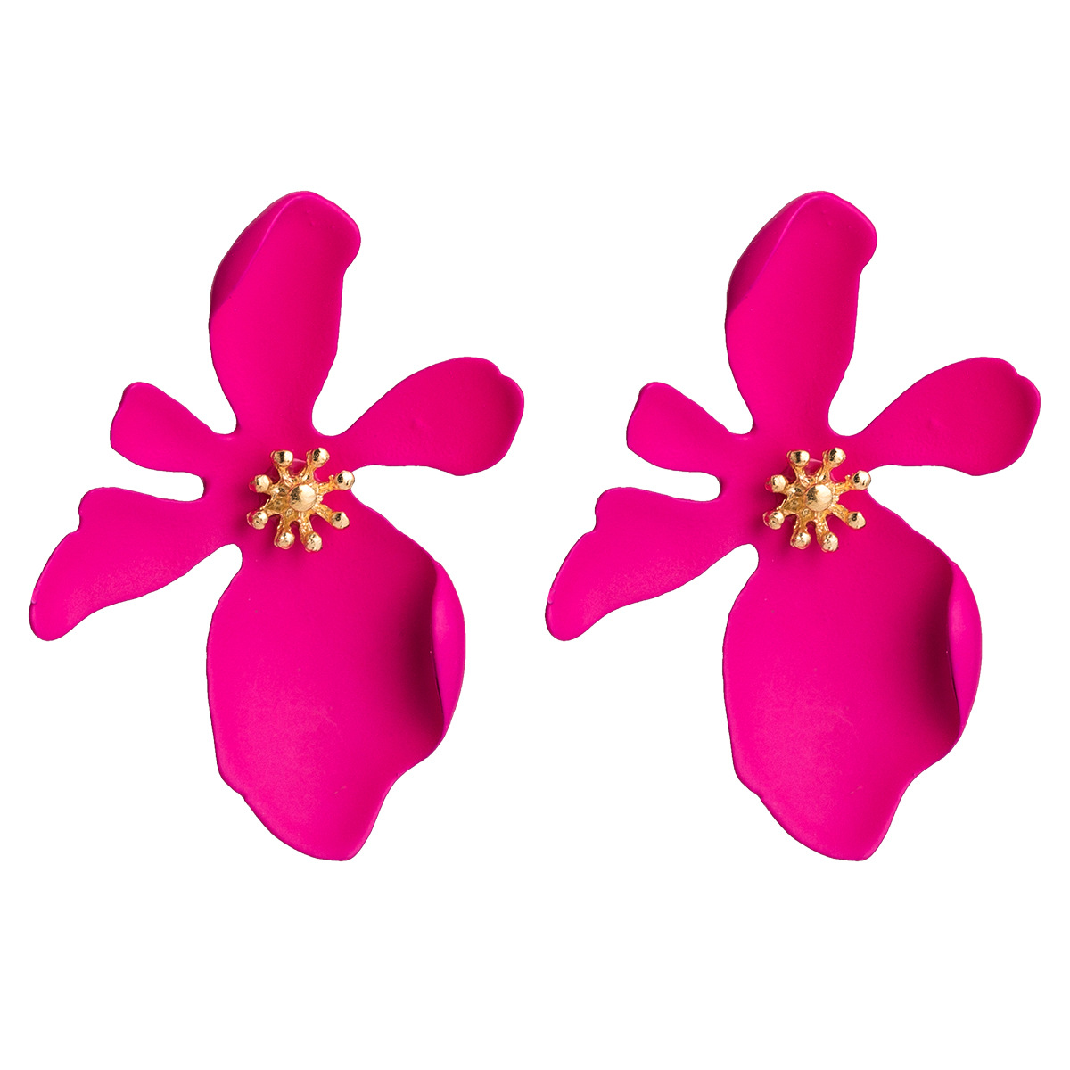 WomenS Fashion Flower Alloy Earrings Flower Alloy Earringspicture5