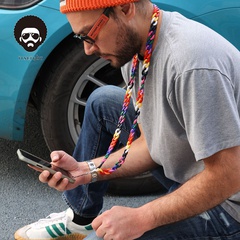 Neue DIY Handy kette weibliche Acryl weiche Keramik Paar Farbe Perlen Armband einfache lange Handy Anhänger männlich