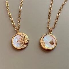 new style Sun Moon Totem Pendant stainless steel Necklace