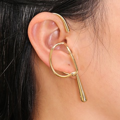 new Style geometric ear shape Non-Pierced Creative Metal Ear Clip