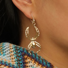 Creative new style Spider shape pendant pin metal Earrings