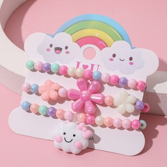 New Color Acrylic Cloud String Beads Bracelet Set