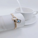 Mode Goldberzogene Titan Stahl Teufel Auge VierBlatt Blume Einfache Armband Grohandelpicture9