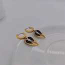 Mode Neue Titan Stahl Vergoldet 18K Gold Flgel HerzGeformt Ohrringepicture7