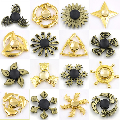 Creative Zinc Alloy Bronze Hand Spinner Finger Rotating Decompression Toy's discount tags