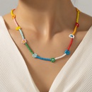 Frische Pastoralen Stil Farbe Kontrast Patchwork Perle Kleine Daisy Schlsselbein Halskettepicture8