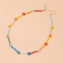 Frische Pastoralen Stil Farbe Kontrast Patchwork Perle Kleine Daisy Schlsselbein Halskettepicture10