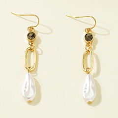 Women'S Fashion Pearl Imitation pearl Rhinestone Earrings Pearl Stud Earrings