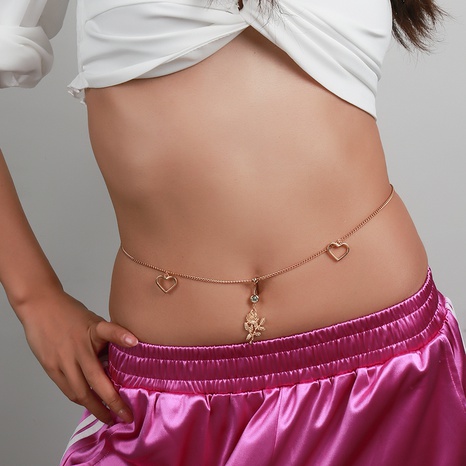 Women'S Sexy Rose Alloy Waist Chain Plating's discount tags