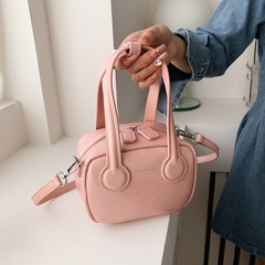 Women'S Basic Fashion Solid Color Soft Surface Square Zipper Pu Leather Handbag Crossbody Bag Square Bag