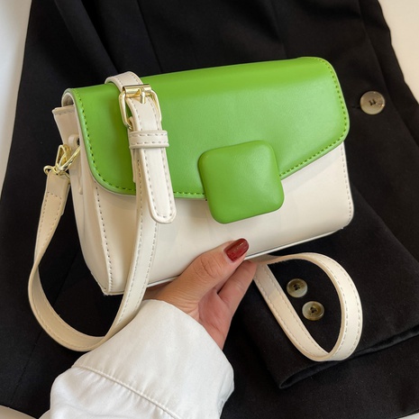 Fashion Color Block Square Magnetic Buckle Crossbody Bag's discount tags