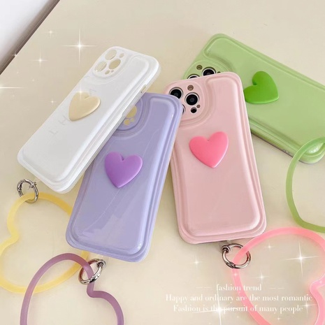 Cute Heart Shape Silica Gel  iPhone Phone Cases's discount tags