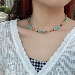Einfacher Stil Geometrisch Holz Harz Perlen Naturstein Armbänder Halskette