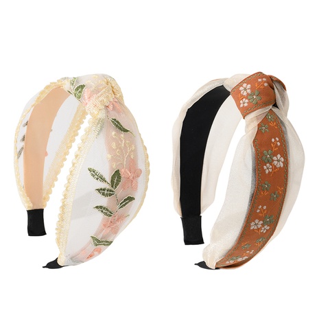 Fairy Style Flower Cloth Lace Hair Band's discount tags