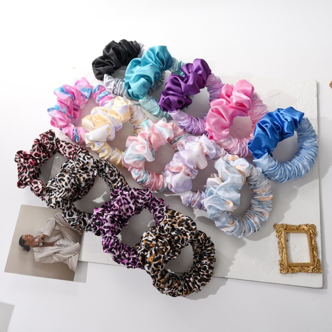 Fashion Solid Color Cloth Hair Tie's discount tags
