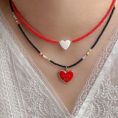 Simple Style Heart Shape Beads/Beads Shell Necklace