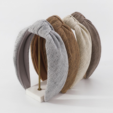 Einfacher Stil Einfarbig Tuch Knoten Haarband 1 Stück's discount tags