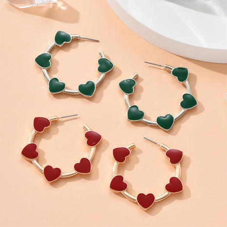 Fashion Heart Shape Alloy No Inlaid Earrings's discount tags