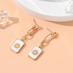 Fashion Rectangle Alloy No Inlaid Earrings