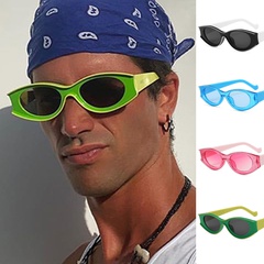 Unisex Mode Einfarbig Ac Ovaler Rahmen Sonnenbrille
