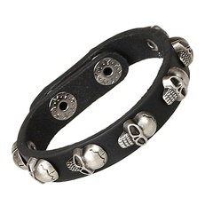 Punk Skull Pu Leather Handmade Bracelets