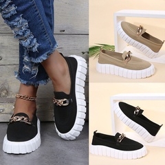 Casual Solid Color Casual Shoes Round Toe Low Heel Flat Shoes