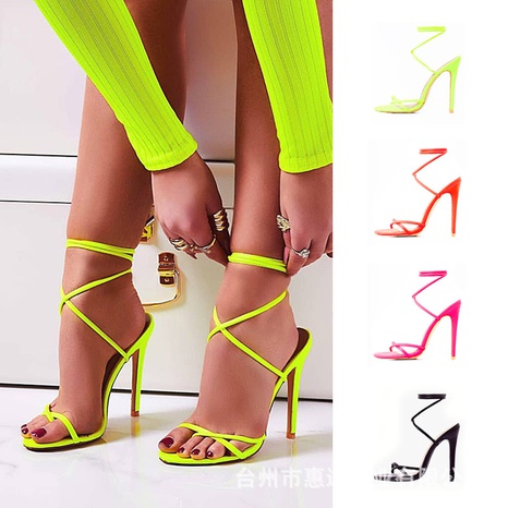 Fashion Solid Color Fashion Sandals High Heel High heels's discount tags