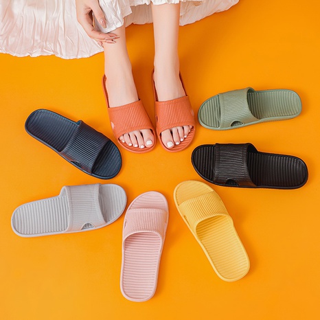 Casual Solid Color Slides Slippers Flat House Slippers's discount tags
