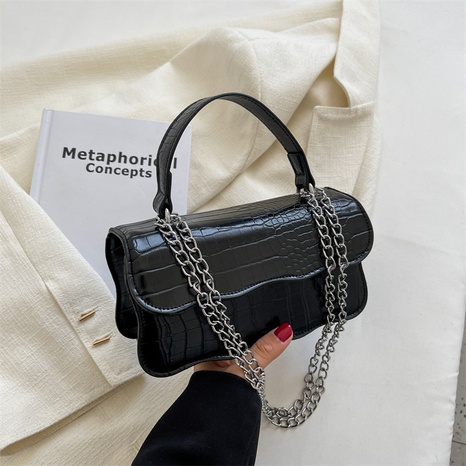 Vintage Style Solid Color Embossing Square Buckle Crossbody Bag's discount tags