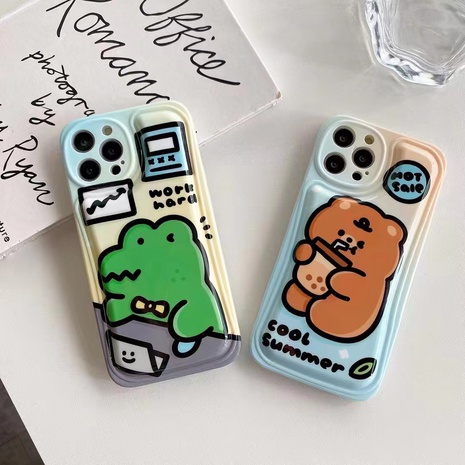 Cute Cartoon Silica Gel  iPhone Phone Cases's discount tags