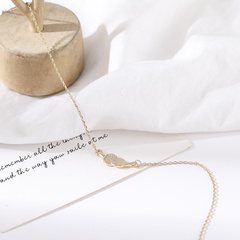 Fashion Badminton Racket Alloy Gold Plated Alloy Necklace
